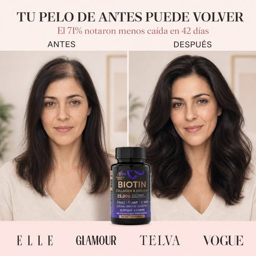 Biotina + Colágeno + Keratina